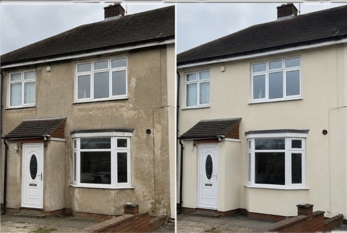 Before and after rendering transformation by Tryton Group