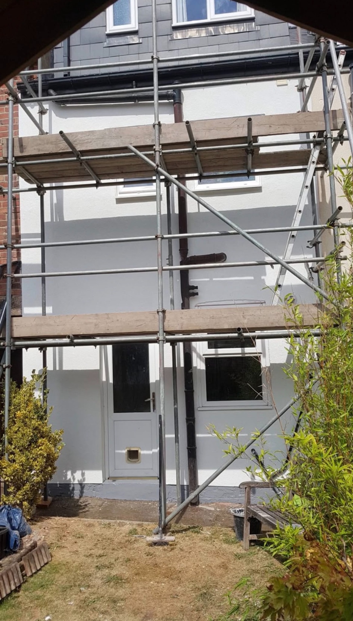 Completed exterior render finish by Tryton Group